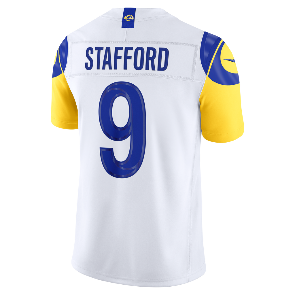 Men's Los Angeles Rams Matthew Stafford Nike White Vapor Fuse Stitched Limited Jersey