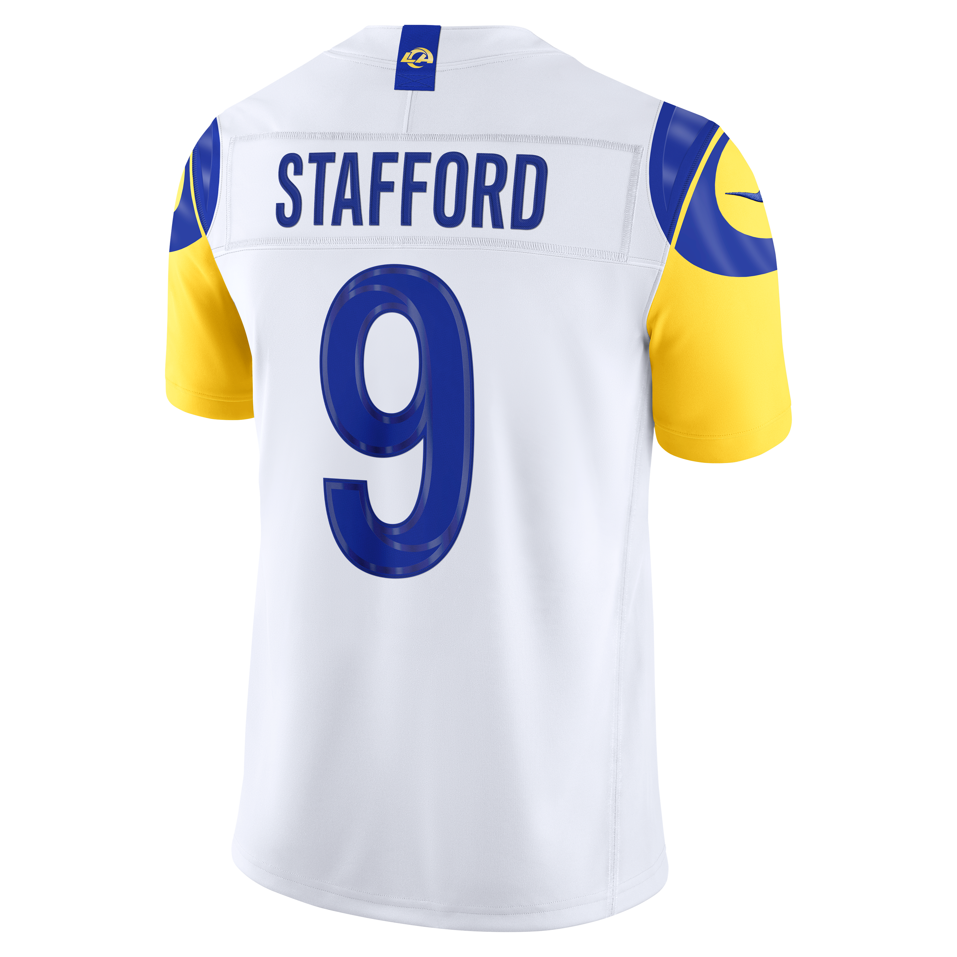 Men's Los Angeles Rams Matthew Stafford Nike White Vapor Fuse Stitched Limited Jersey