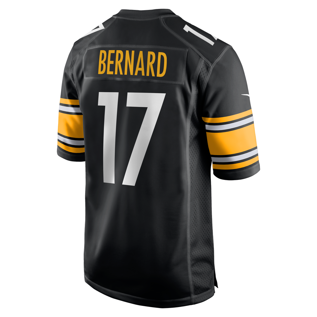 Men's Pittsburgh Steelers Germie Bernard Nike Black Game Jersey