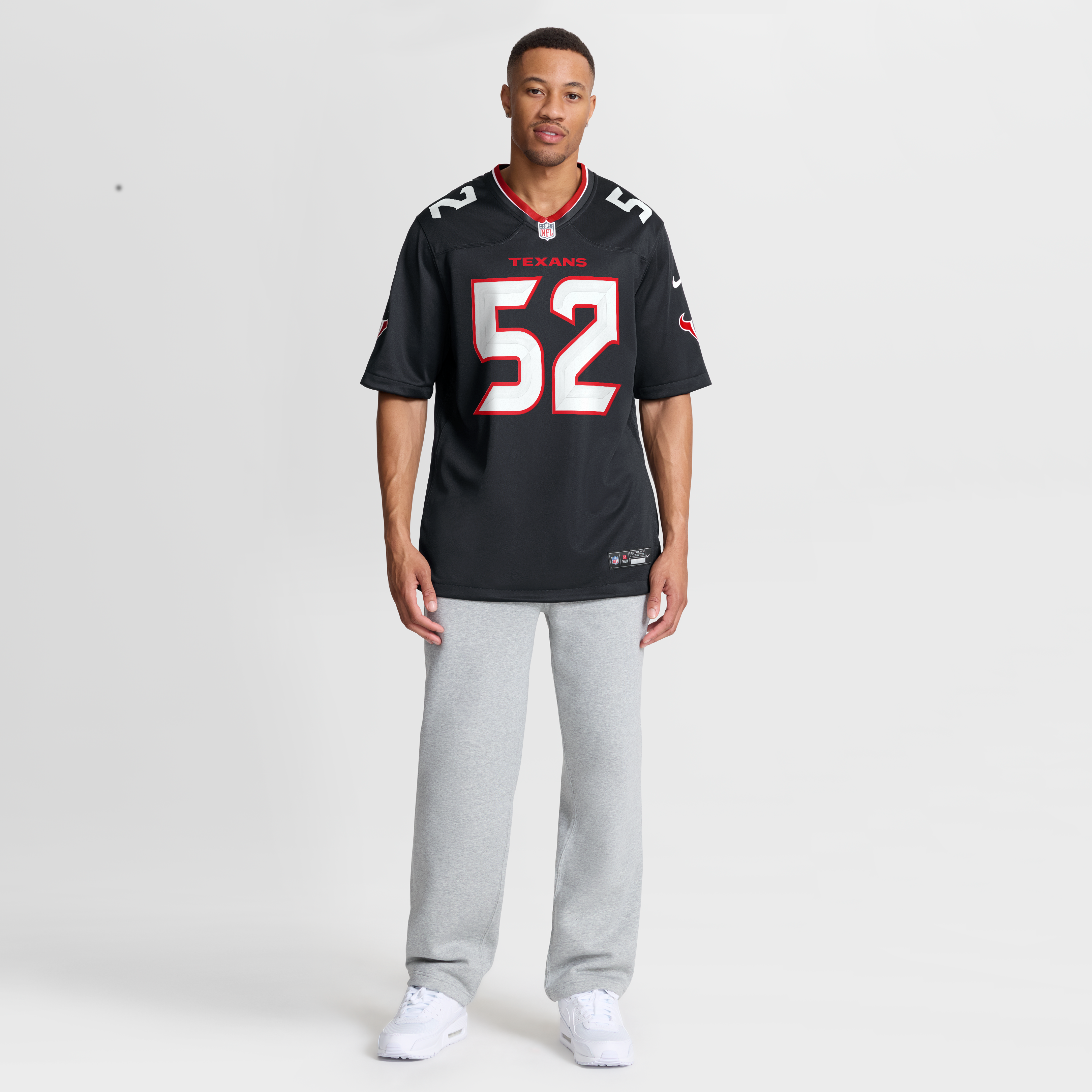 Men's Houston Texans Xavier Thomas Nike Navy Team Game Jersey