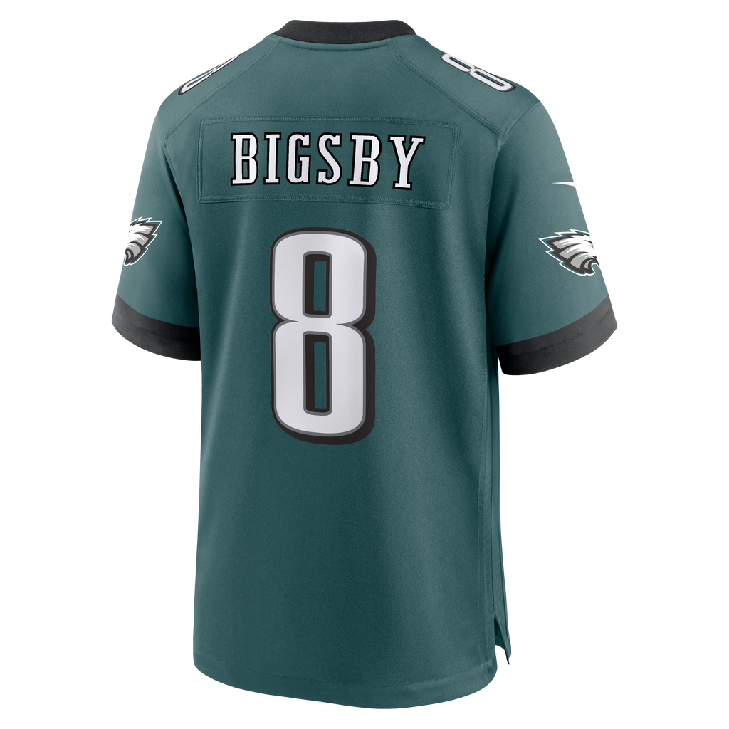 Men's Philadelphia Eagles Tank Bigsby Nike Midnight Green Team Game Jersey