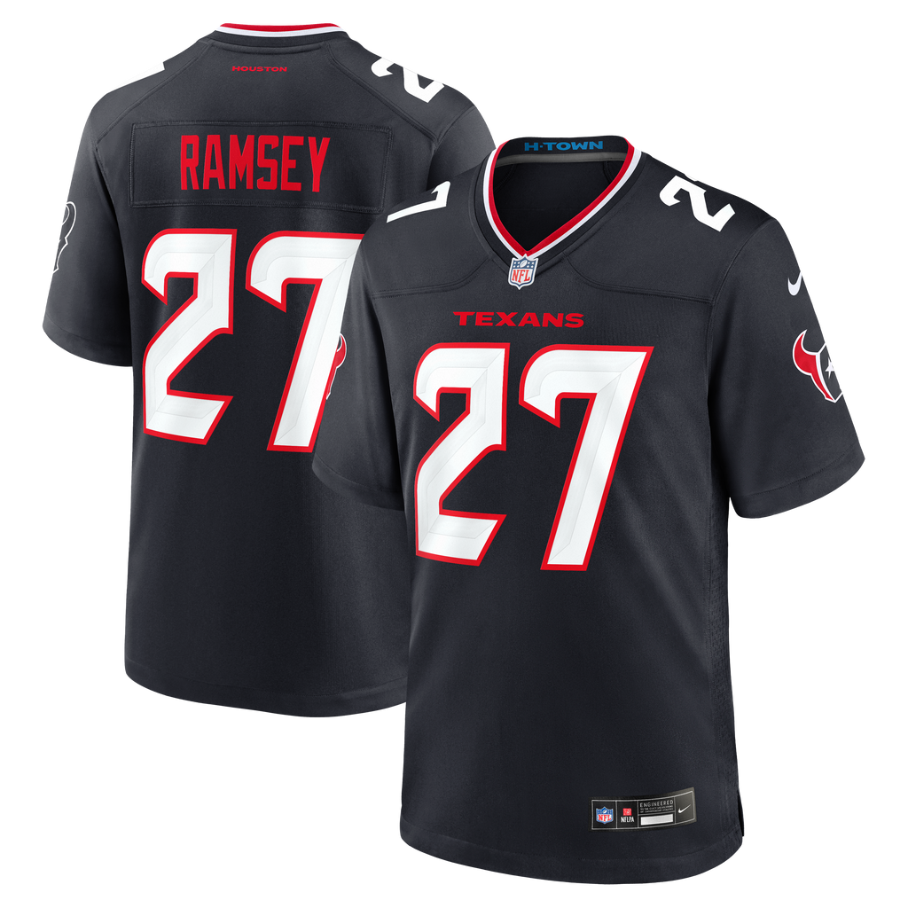 Men's Houston Texans Kamari Ramsey Nike Navy Team Game Jersey