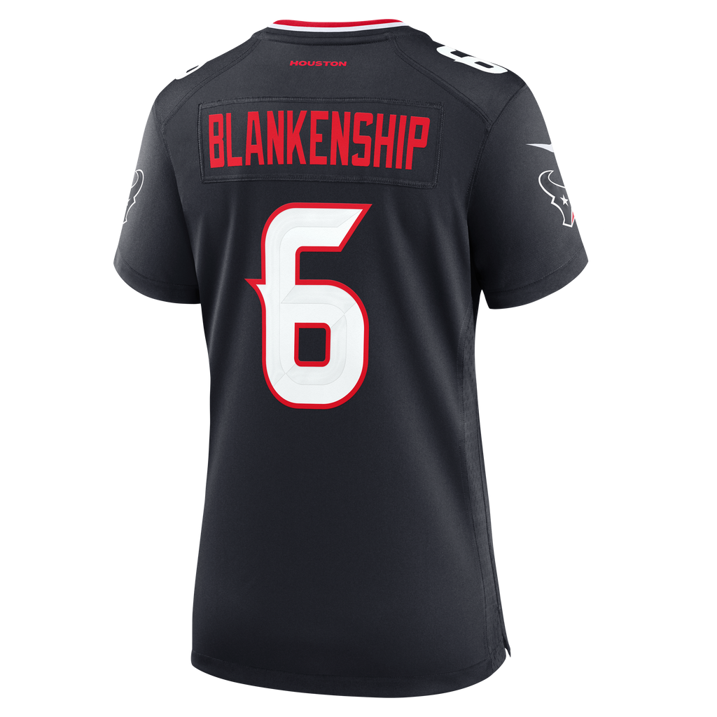Women's Houston Texans Reed Blankenship Nike Navy Team Game Jersey