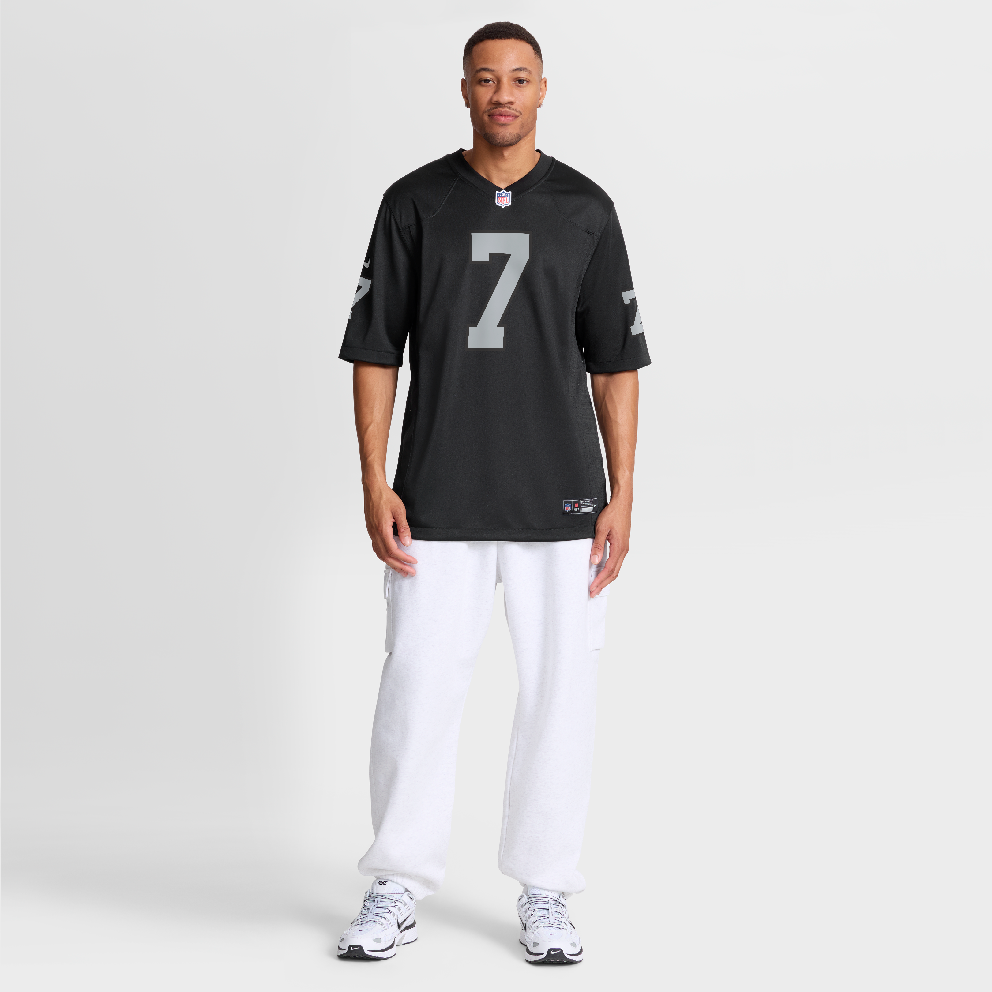 Men's Las Vegas Raiders Quay Walker Nike Black Team Game Jersey
