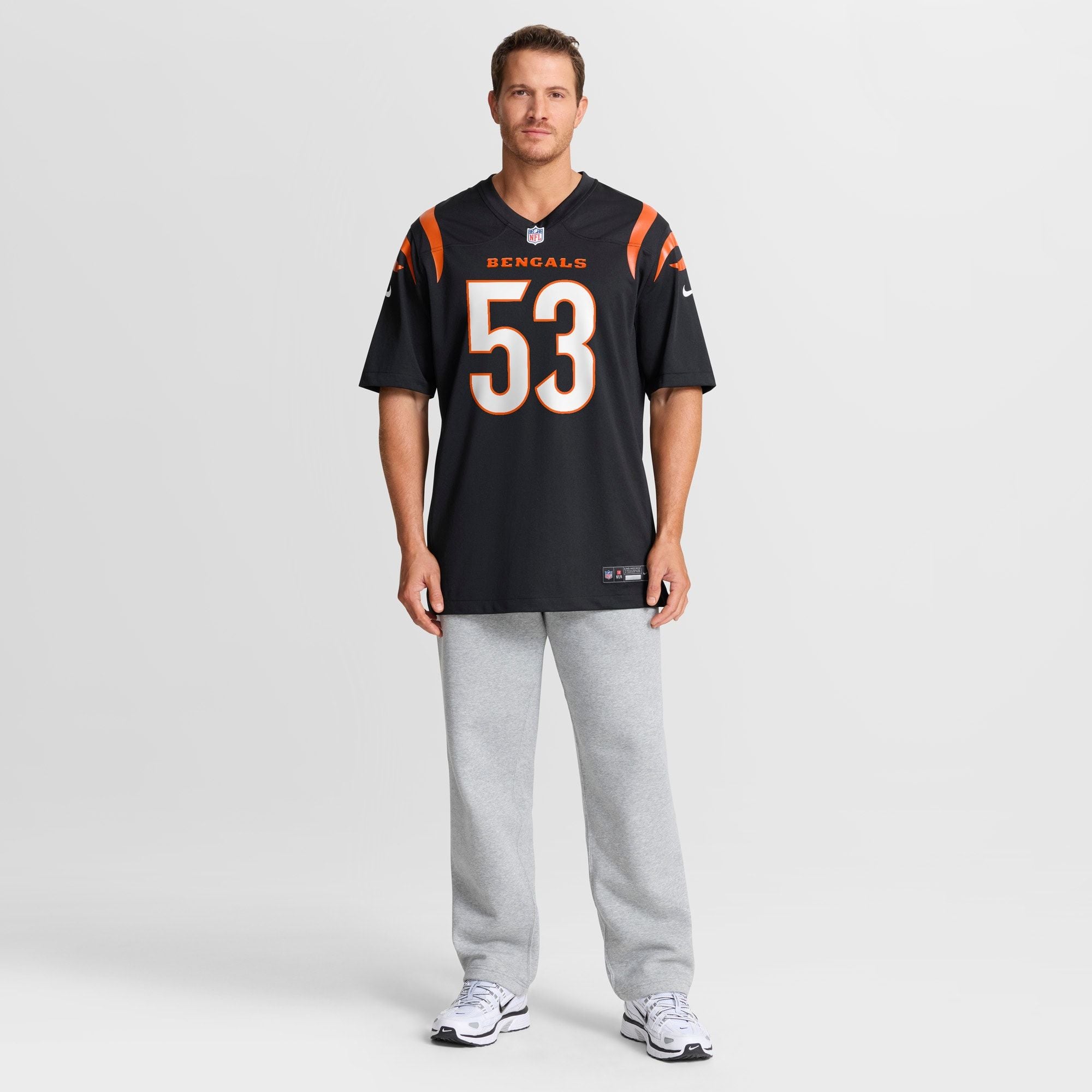 Men's Cincinnati Bengals Boye Mafe Nike Black Team Game Jersey