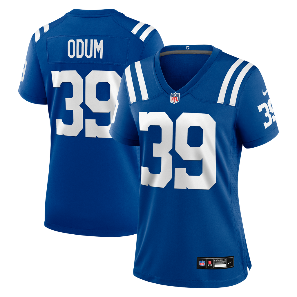 Women's Indianapolis Colts George Odum Nike Royal Team Game Jersey