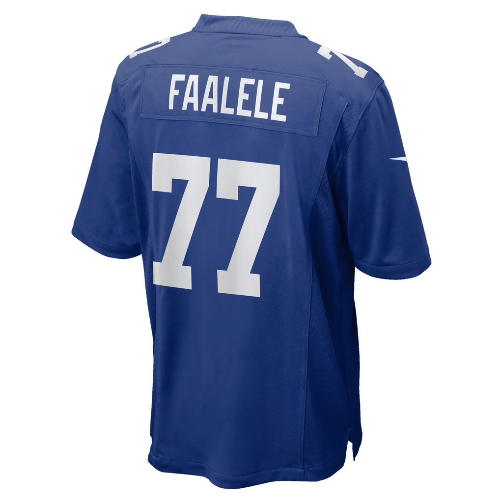 Men's New York Giants Daniel Faalele Nike Royal Team Game Jersey