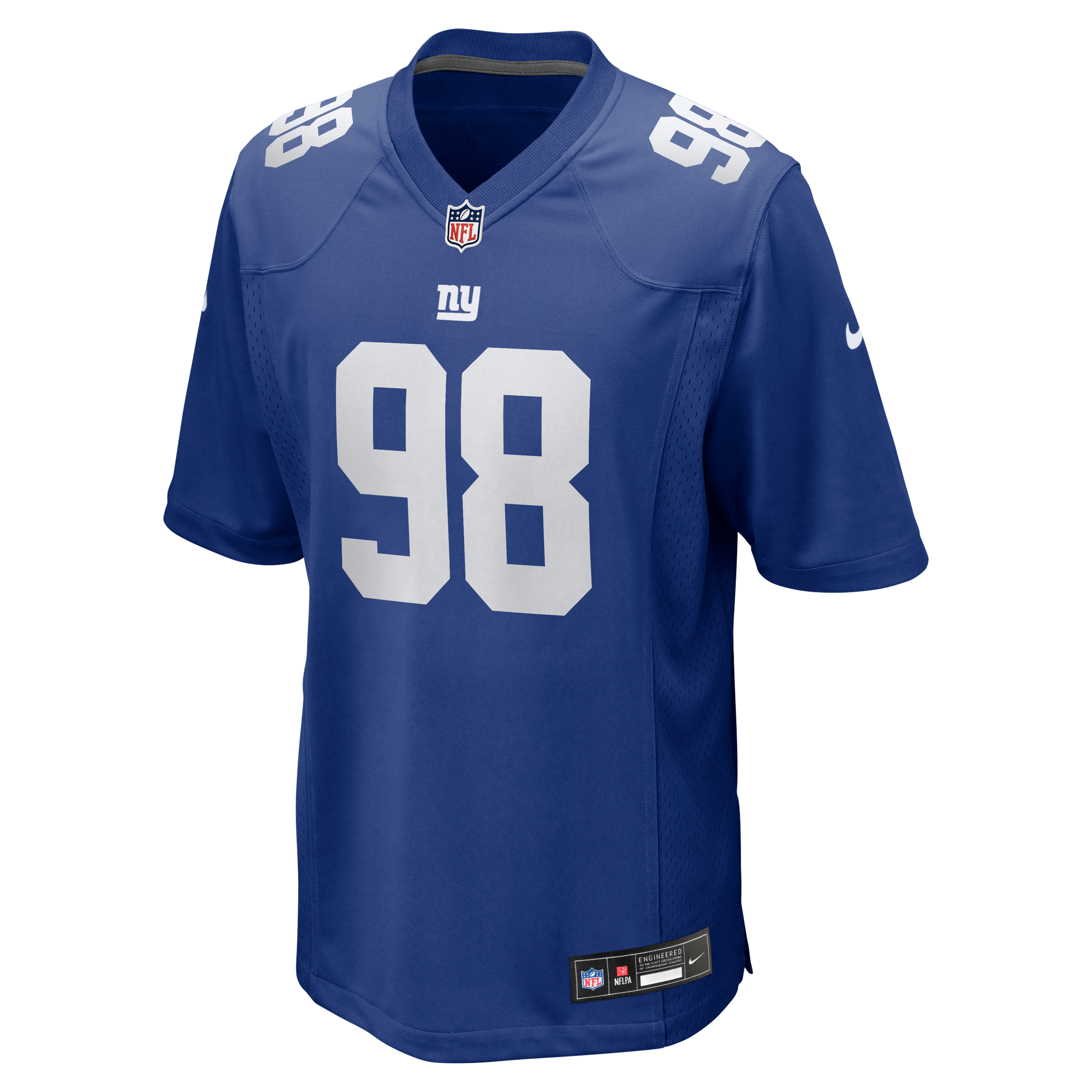Men's New York Giants Leki Fotu Nike Royal Team Game Jersey