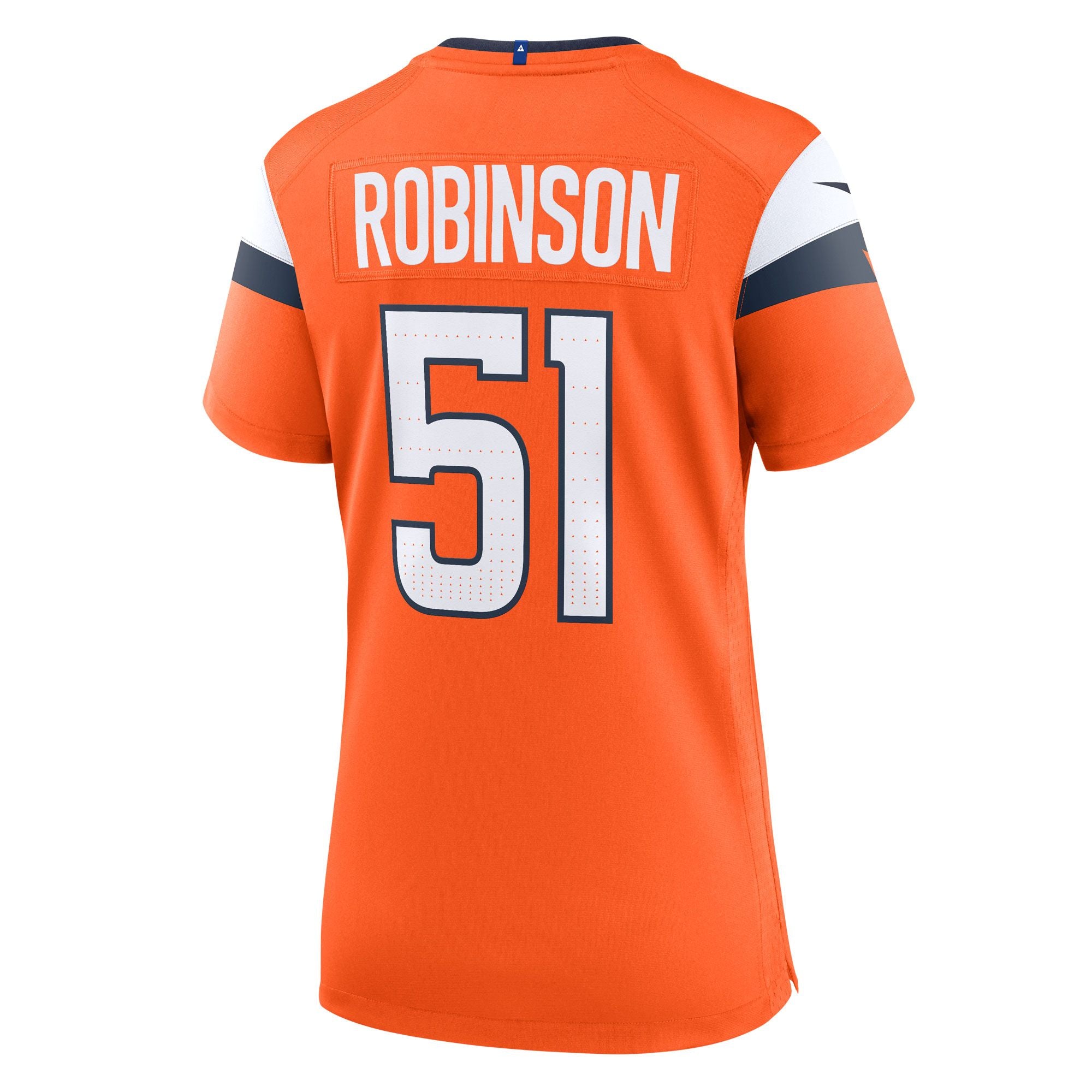 Women's Denver Broncos Que Robinson Nike Orange Team Game Jersey