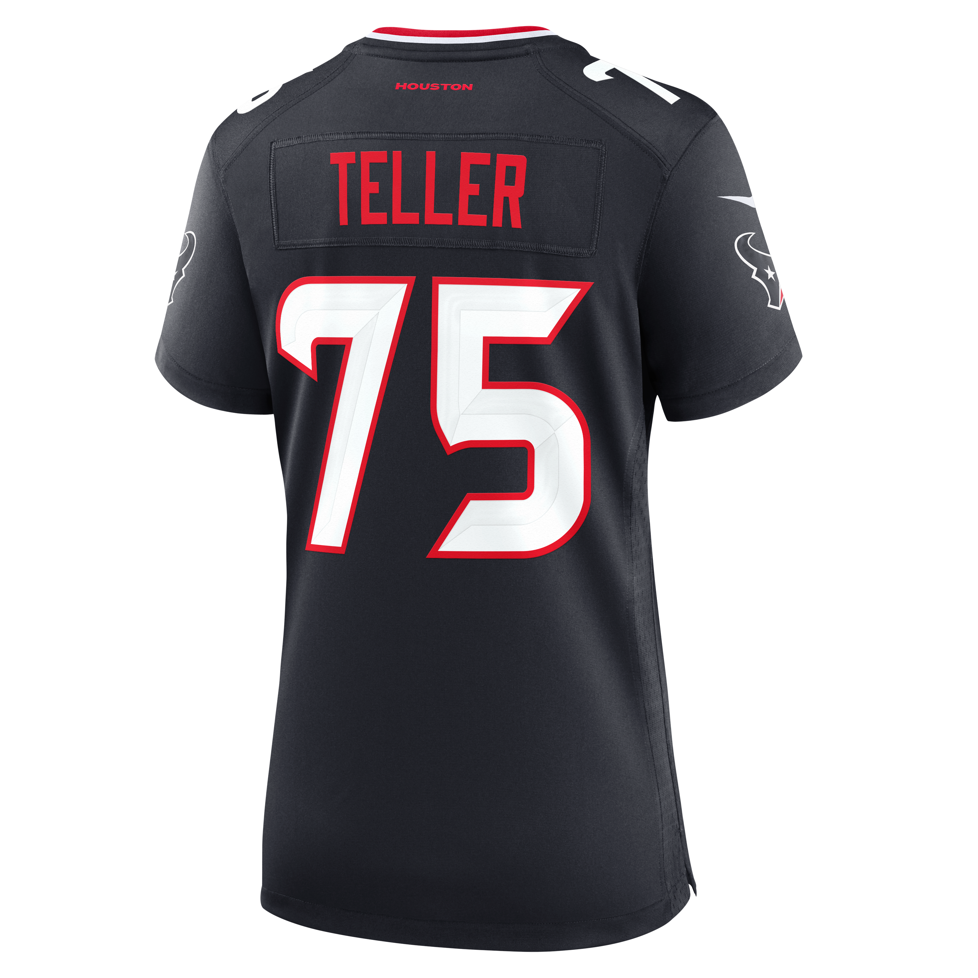 Women's Houston Texans Wyatt Teller Nike Navy Team Game Jersey