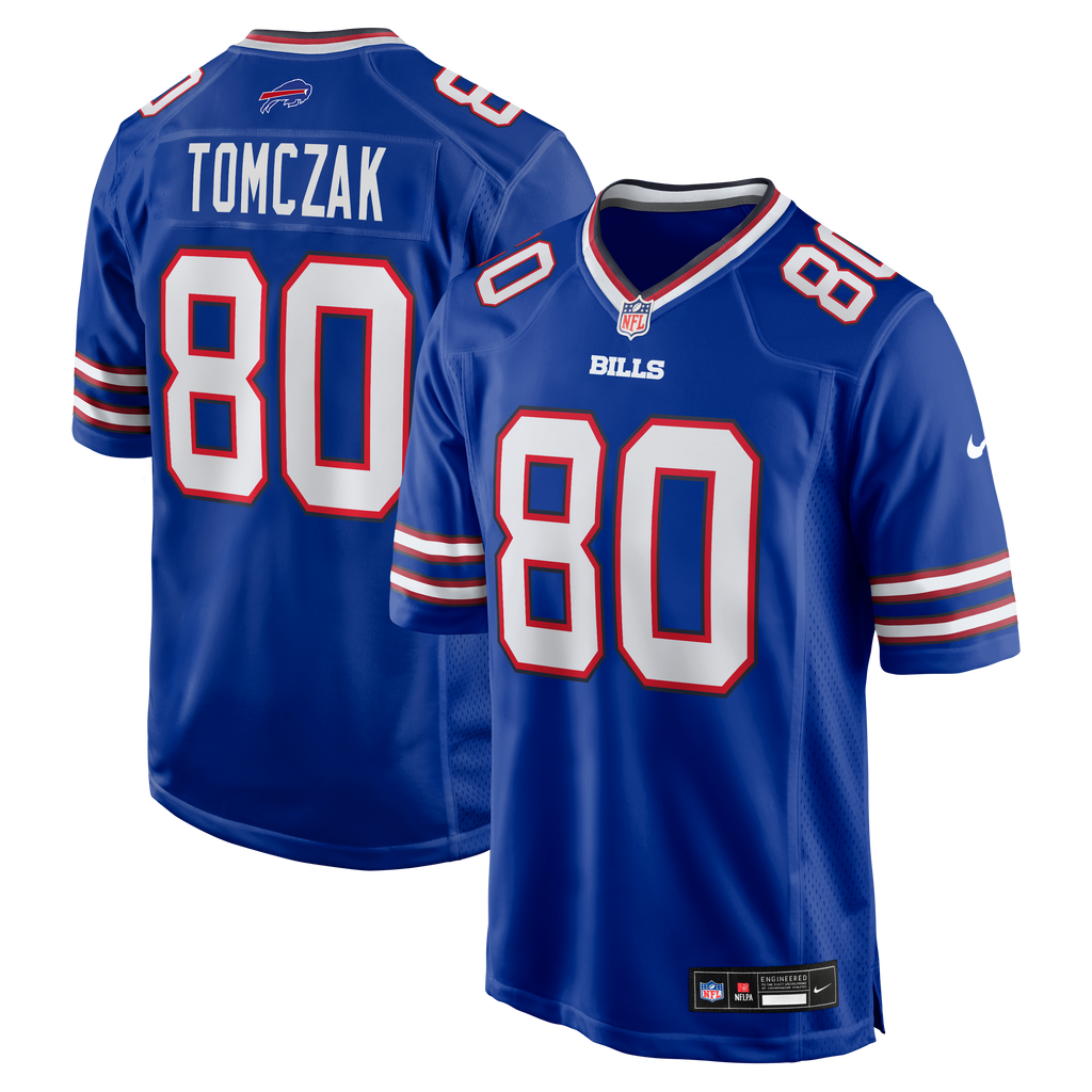 Men's Buffalo Bills Max Tomczak Nike Royal Team Game Jersey
