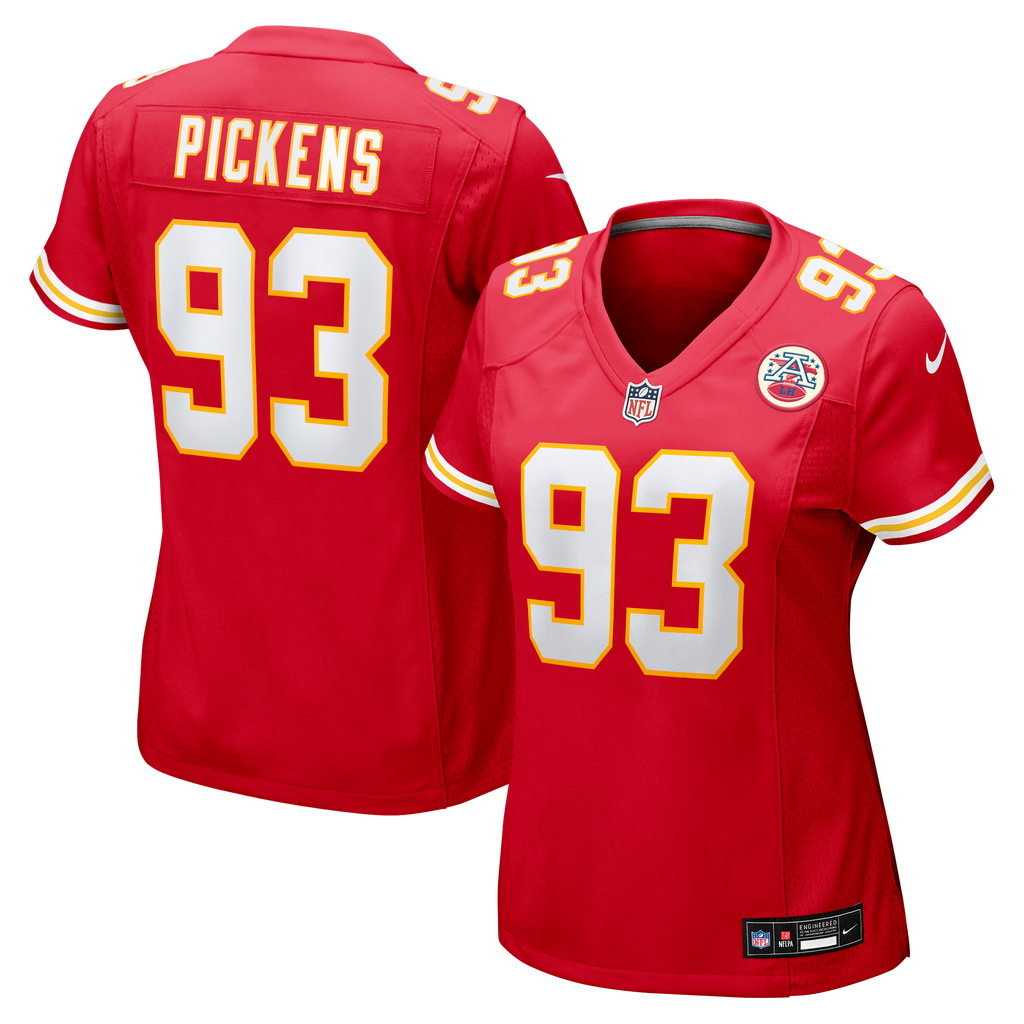 Women's Kansas City Chiefs Zacch Pickens Nike Red Team Game Jersey