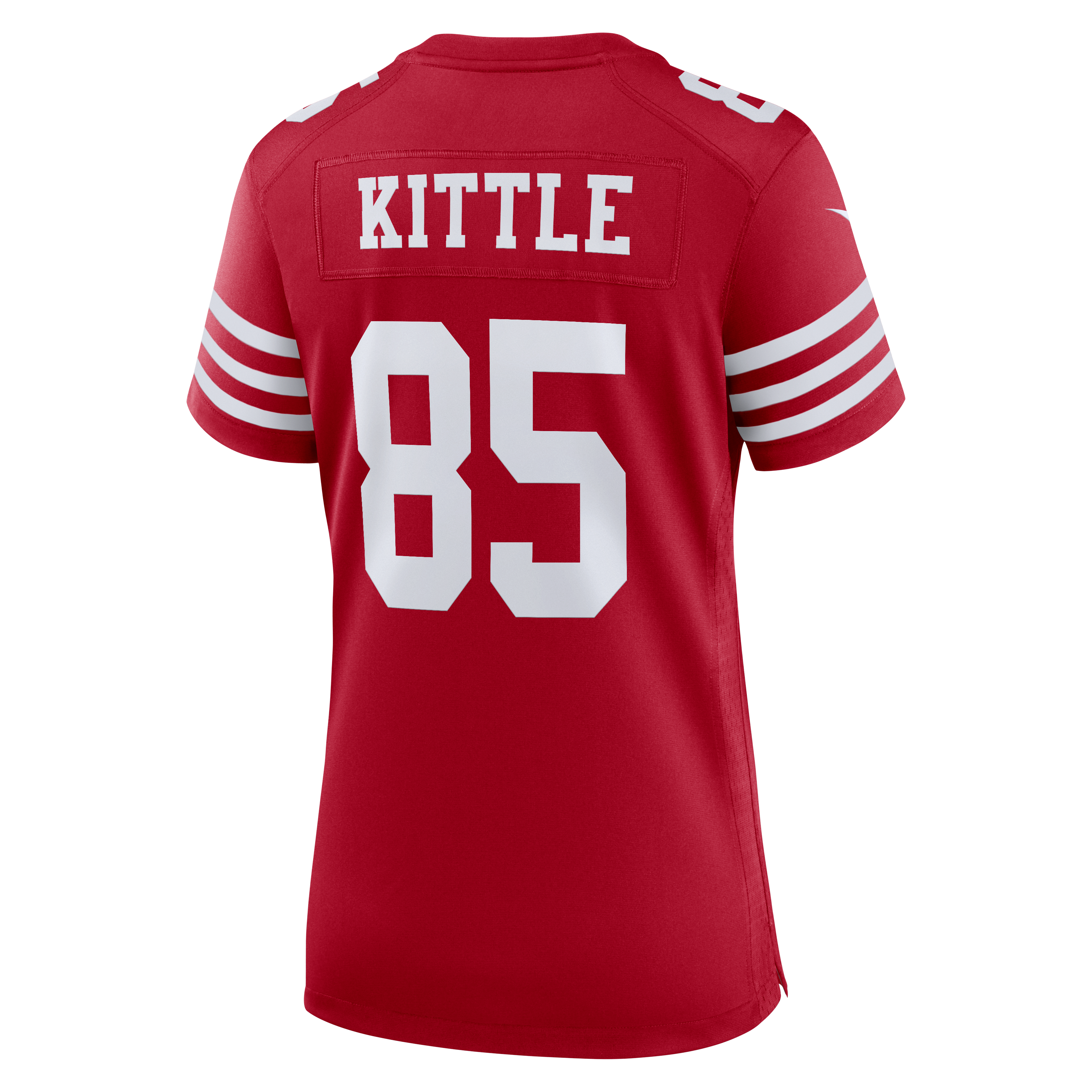Women's San Francisco 49Ers George Kittle Nike Scarlet 80Th Anniversary Game Jersey