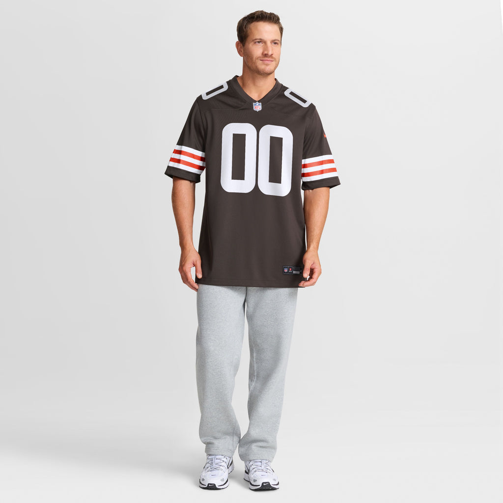 Men's Cleveland Browns Emmanuel Mcneil Warren Nike Brown Game Jersey