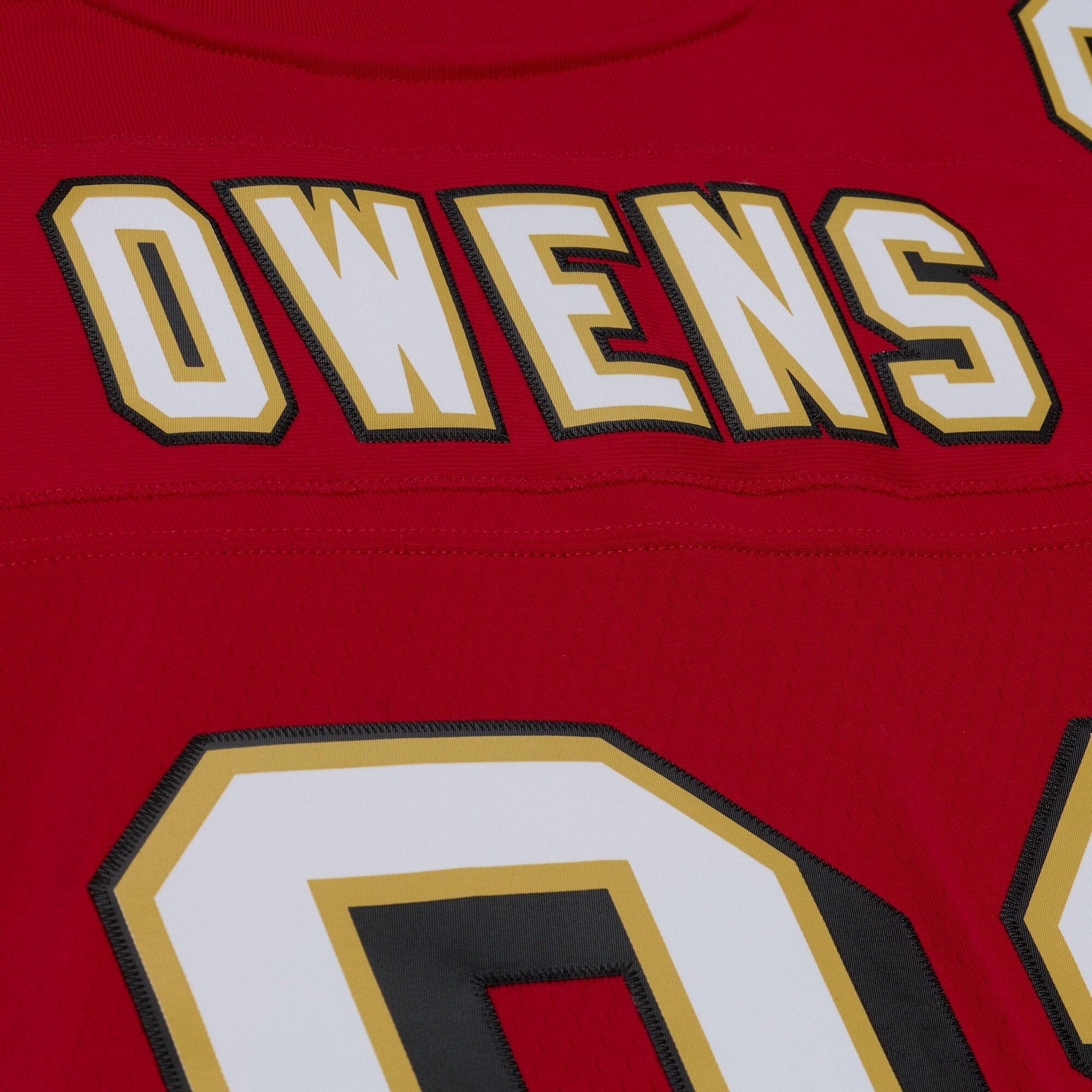 Men's San Francisco 49Ers Terrell Owens Mitchell And Ness Red 1996 Legacy Replica Player Jersey