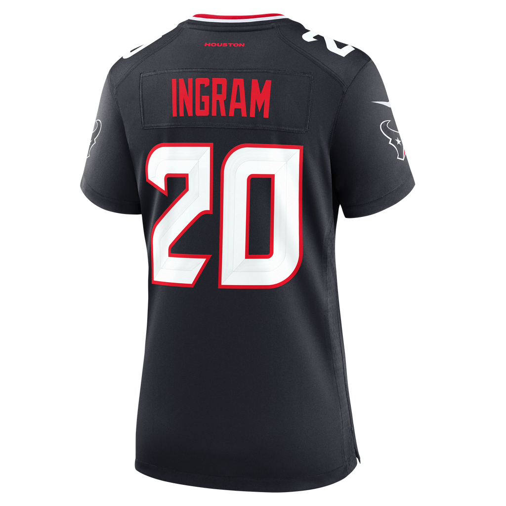 Women's Houston Texans Jamarcus Ingram Nike Navy Team Game Jersey