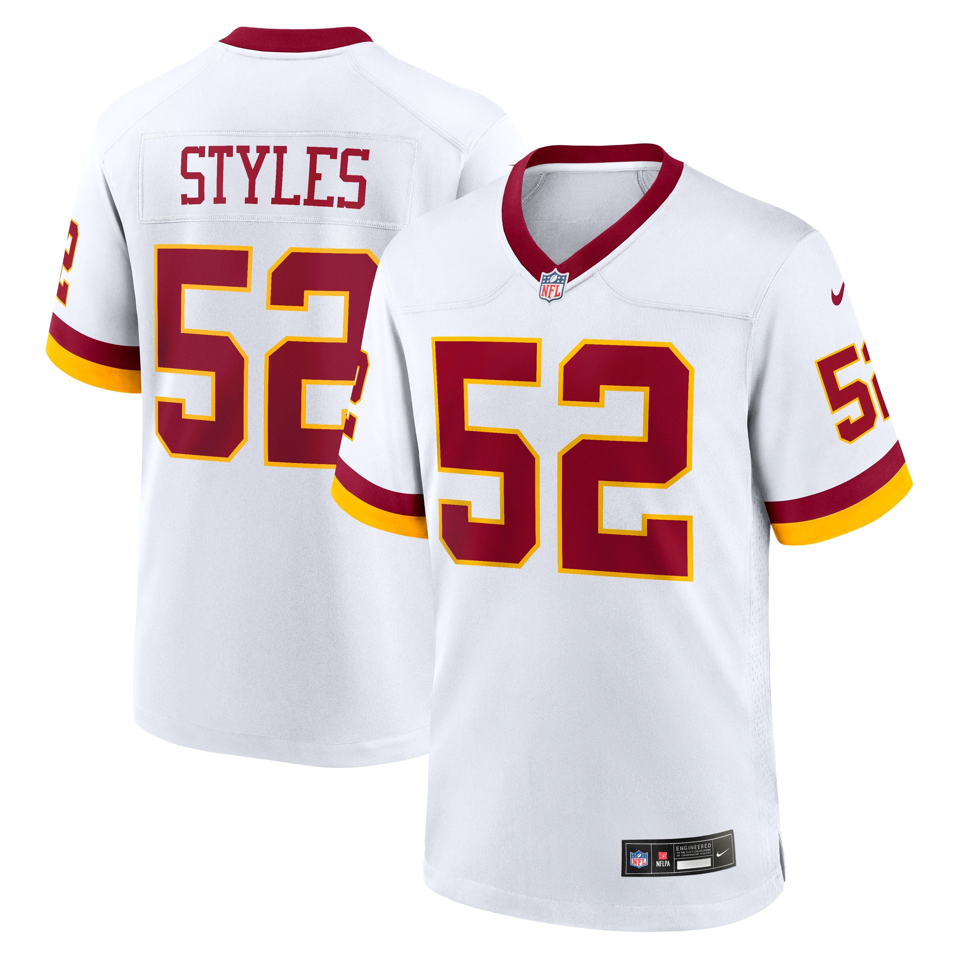Men's Washington Commanders Sonny Styles Nike White Game Super Bowl Era Jersey