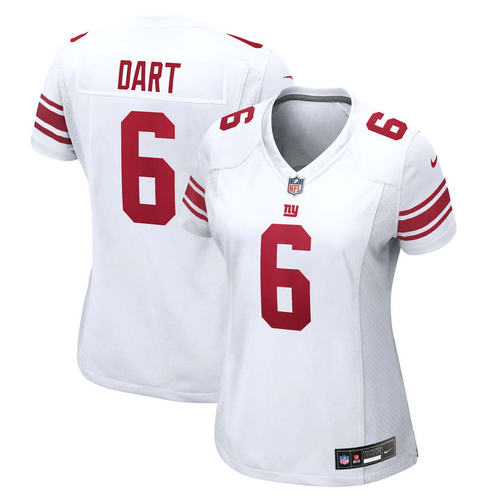 Women's New York Giants Jaxson Dart Nike White Game Jersey