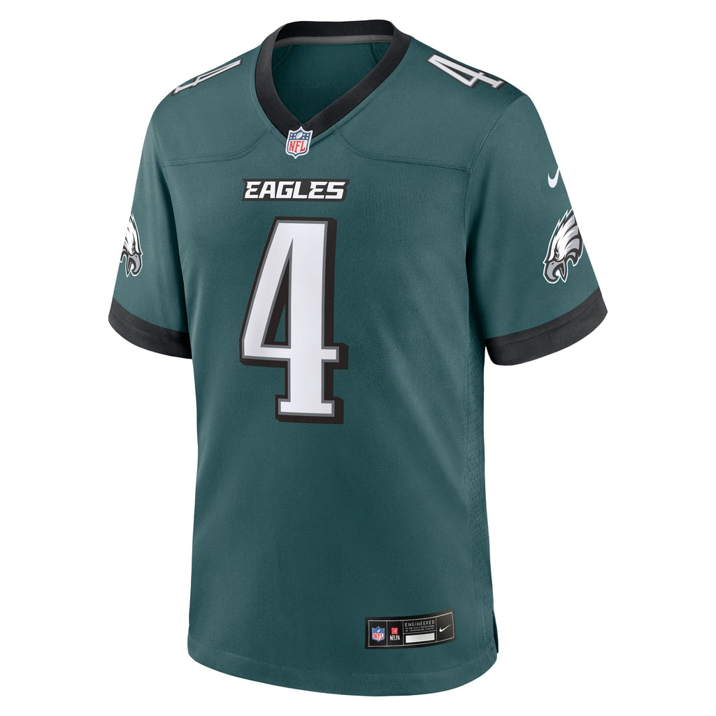 Men's Philadelphia Eagles Jake Elliott Nike Midnight Green Team Game Jersey