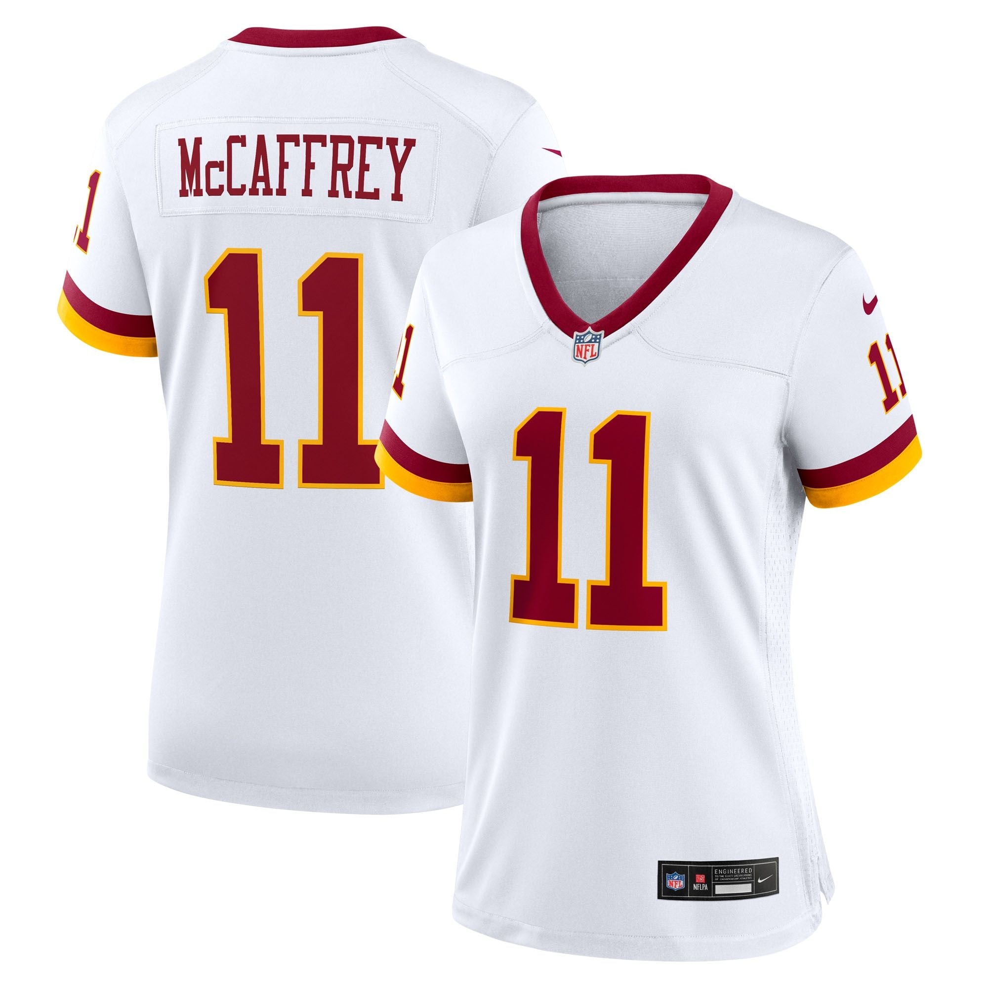 Women's Washington Commanders Luke Mccaffrey Nike White Game Super Bowl Era Jersey
