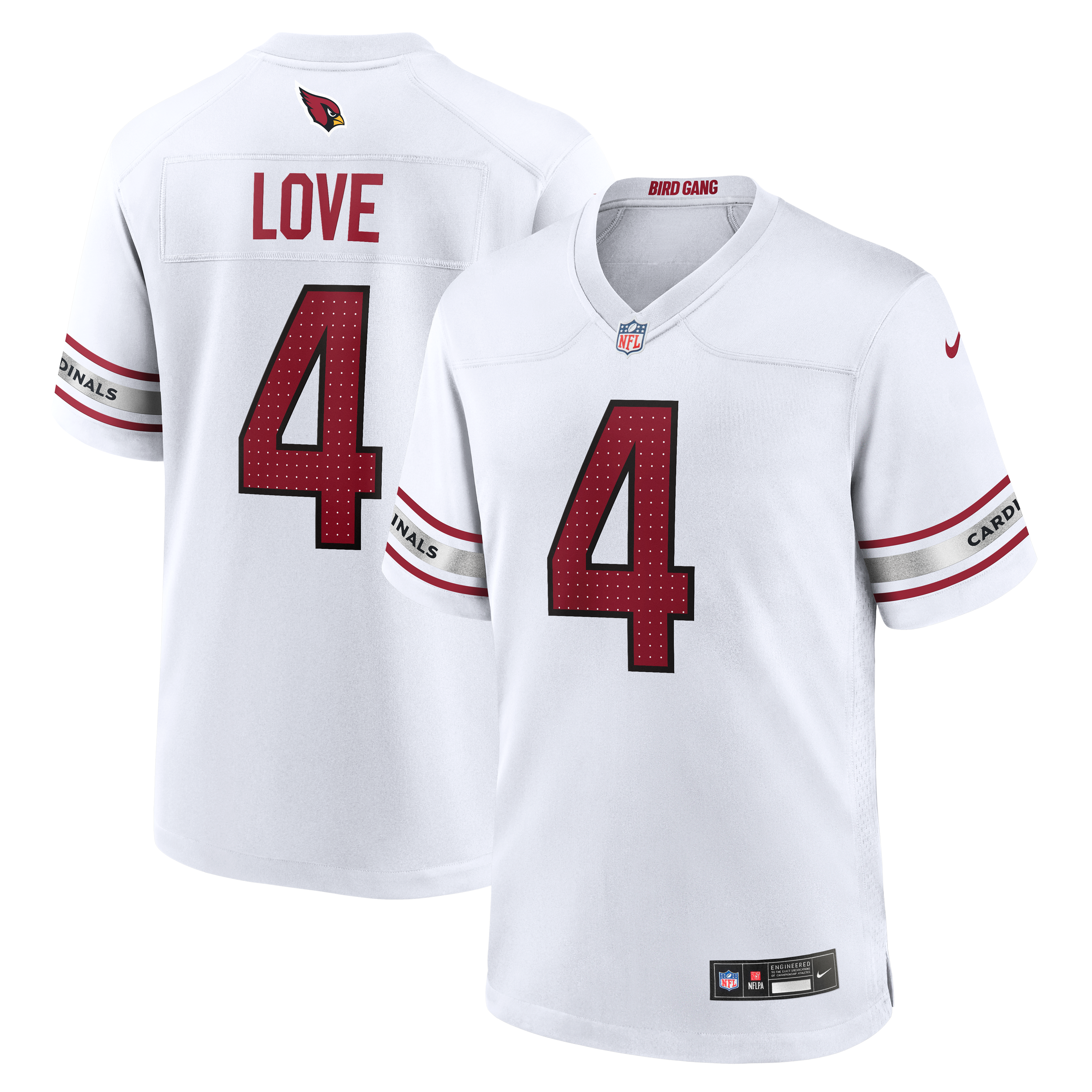 Men's Arizona Cardinals Jeremiyah Love Nike White Game Player Jersey