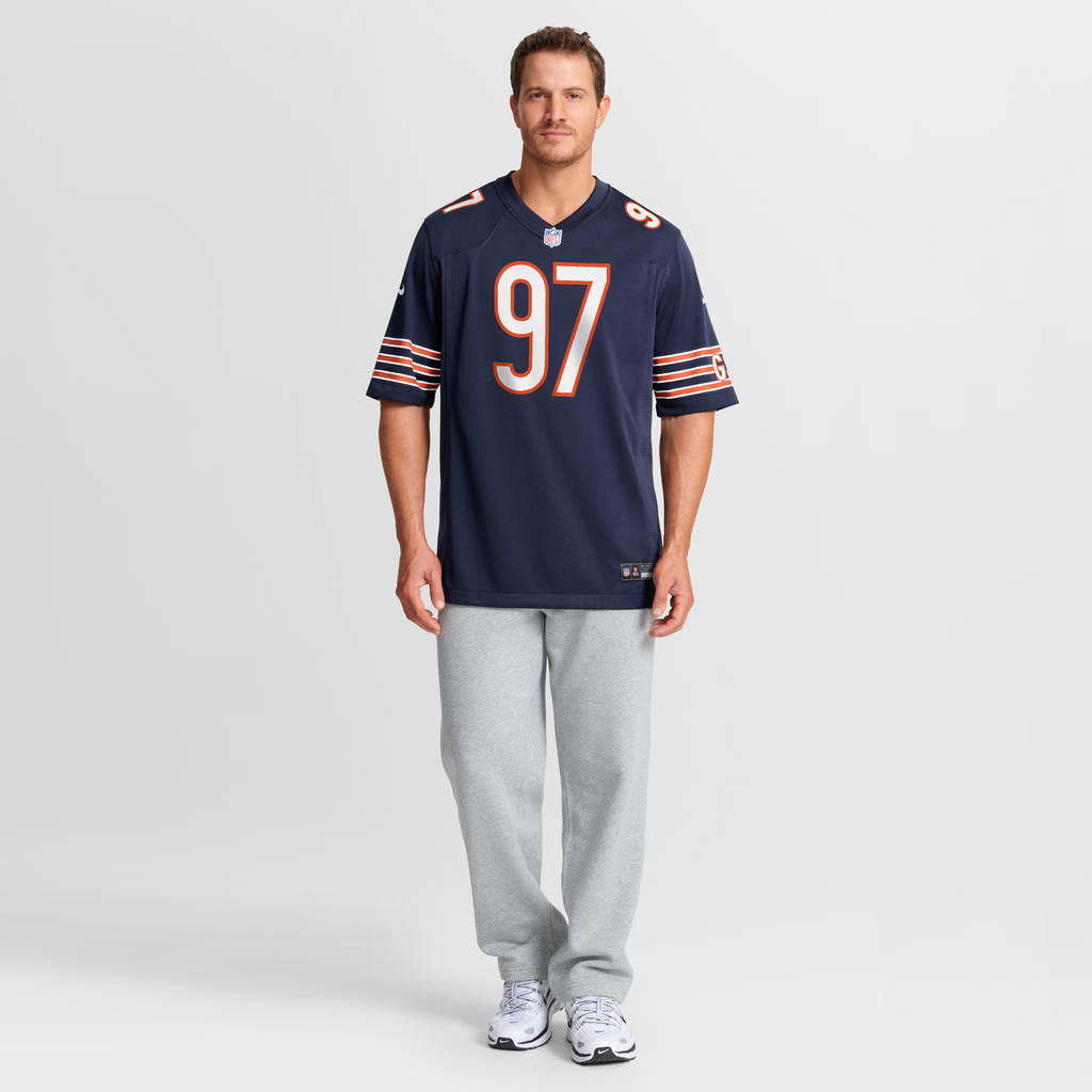 Men's Chicago Bears James Lynch Nike Navy Team Game Jersey