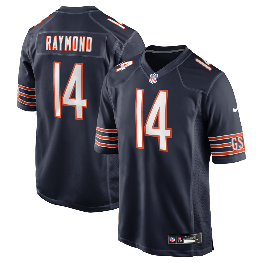 Men's Chicago Bears Kalif Raymond Nike Navy Team Game Jersey