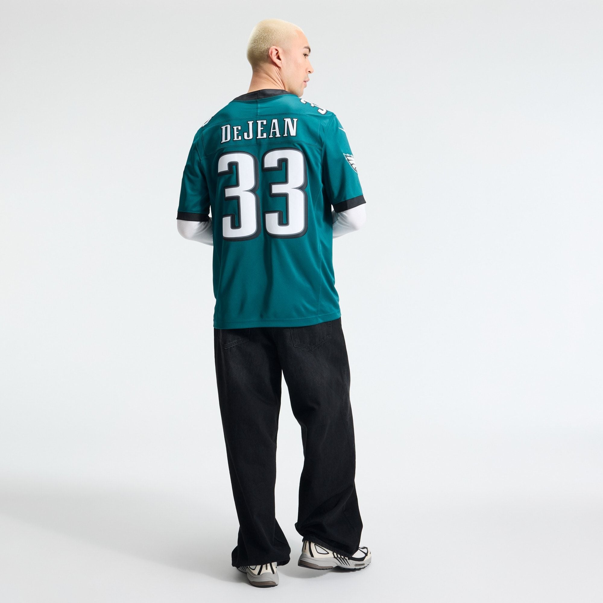 Men's Philadelphia Eagles Cooper Dejean Nike Midnight Green Team Vapor Fuse Stitched Limited Jersey