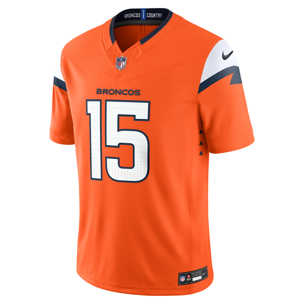 Men's Denver Broncos Nik Bonitto Nike Orange Team Vapor Fuse Stitched Limited Jersey