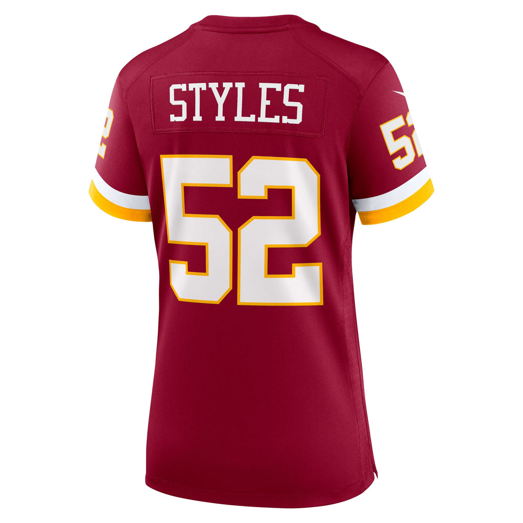 Women's Washington Commanders Sonny Styles Nike Burgundy Game Jersey