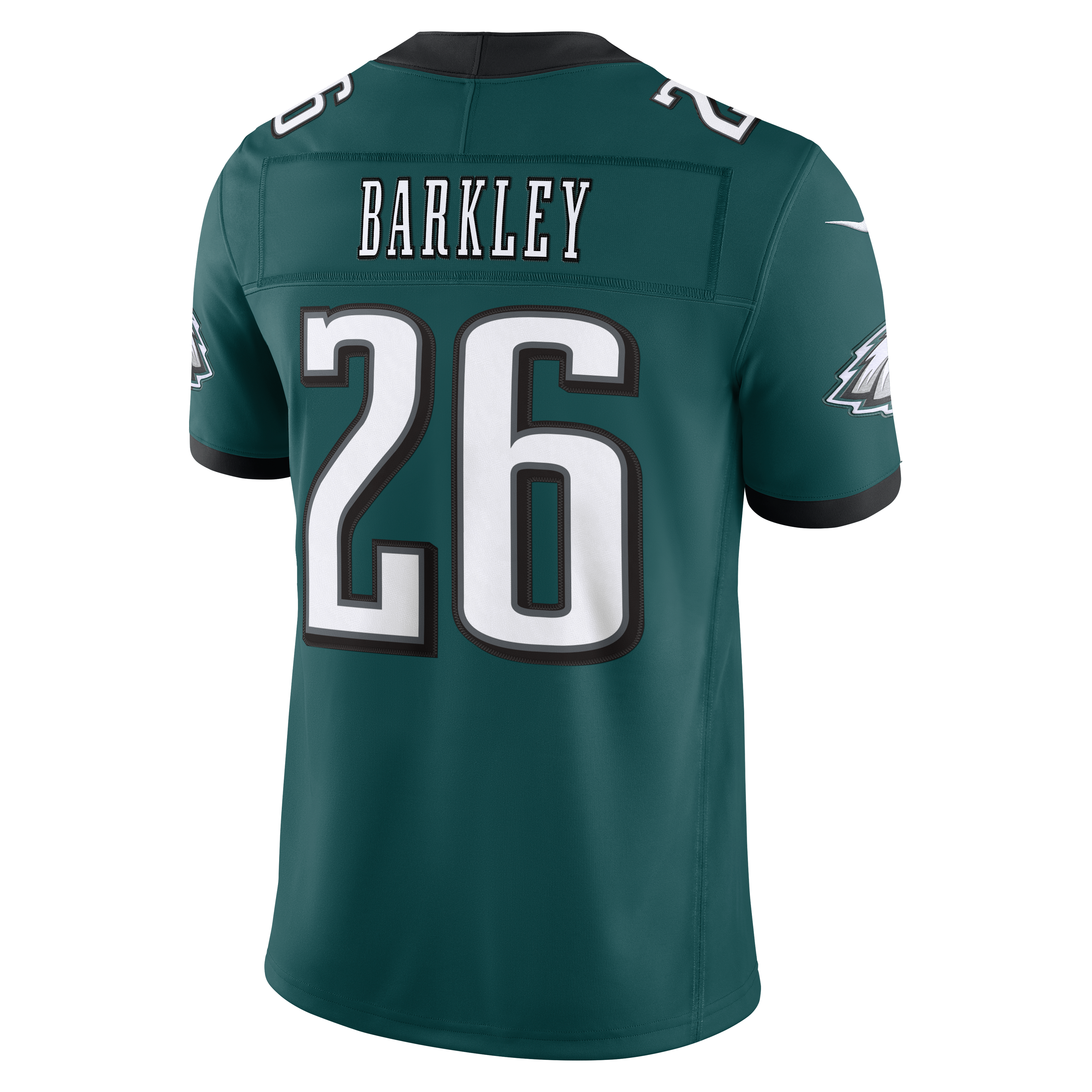 Men's Philadelphia Eagles Saquon Barkley Nike Midnight Green Team Vapor Fuse Stitched Limited Jersey