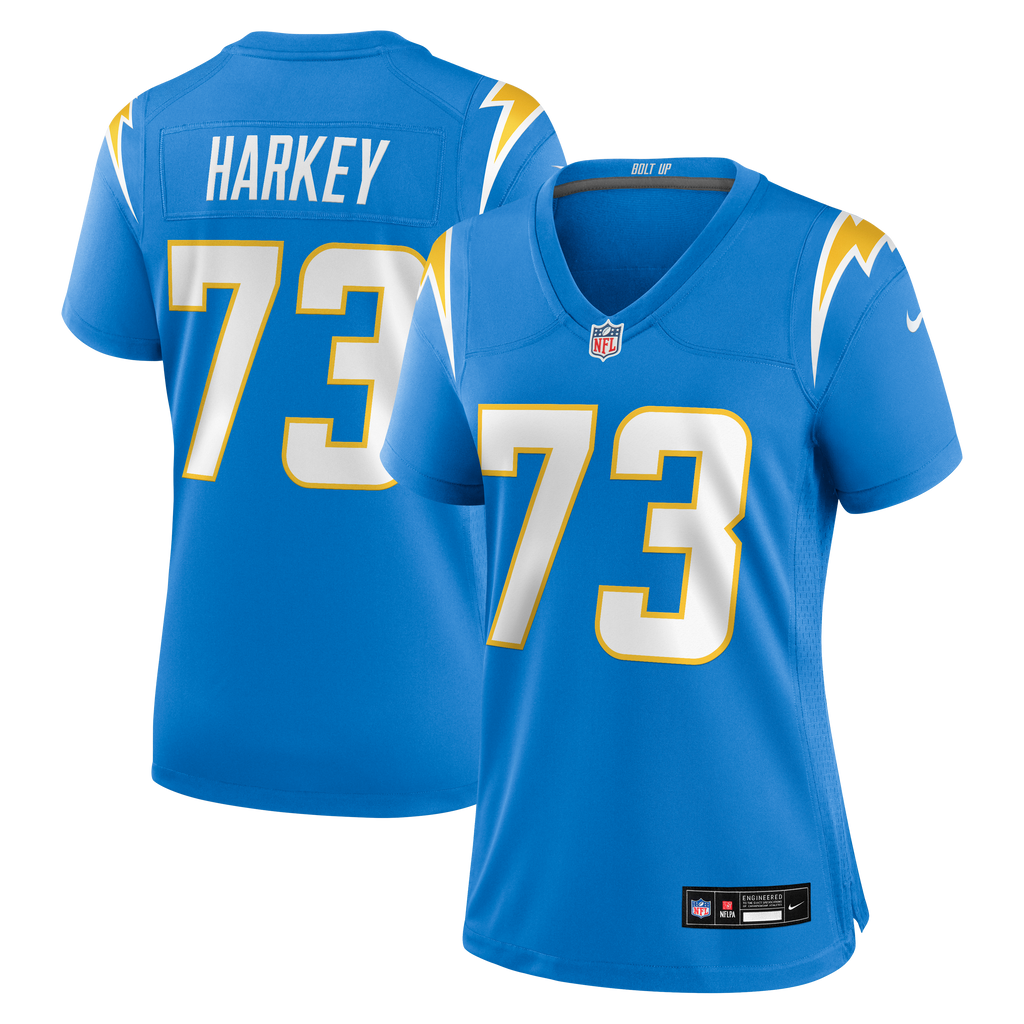 Women's Los Angeles Chargers Alex Harkey Nike Powder Blue Team Game Jersey