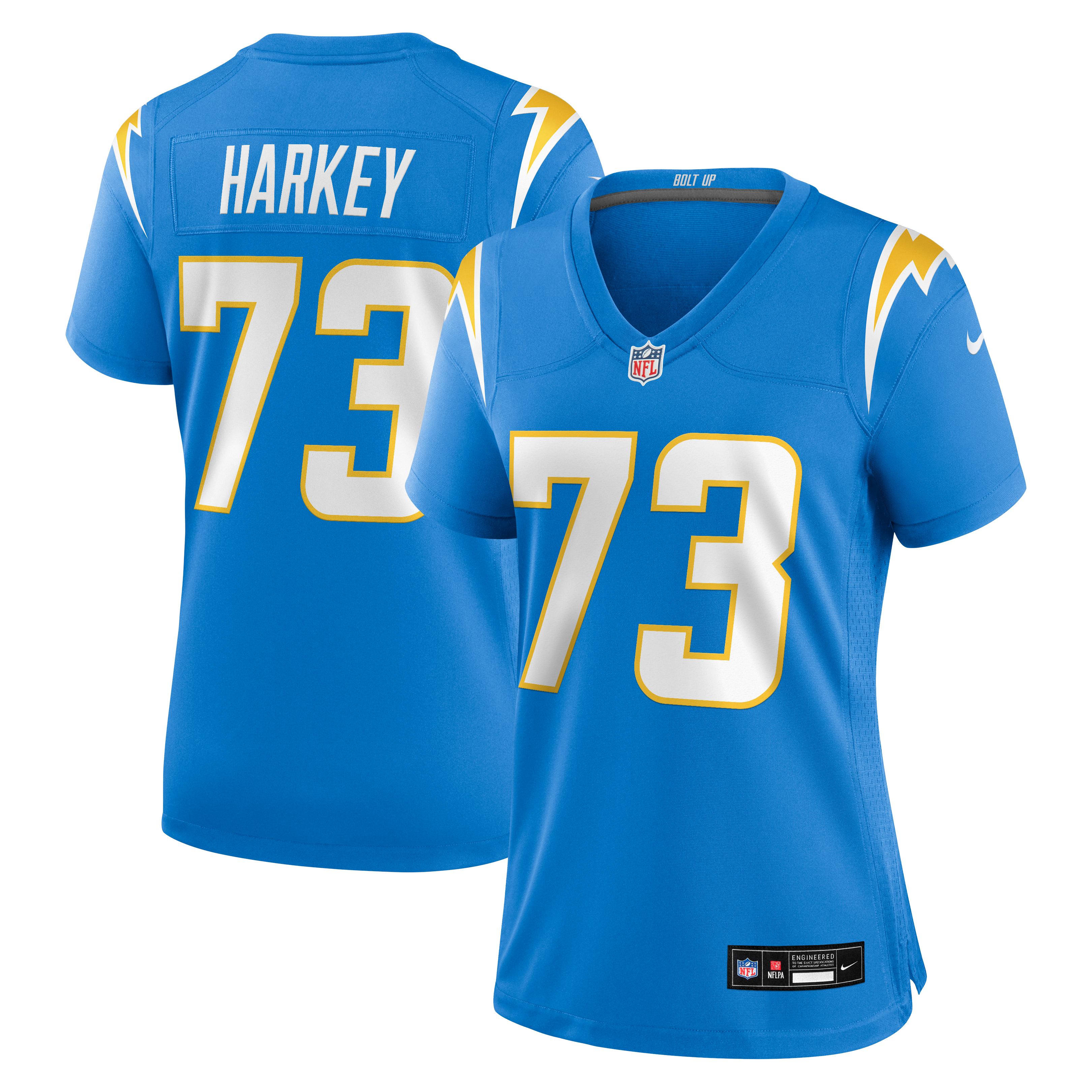 Women's Los Angeles Chargers Alex Harkey Nike Powder Blue Team Game Jersey