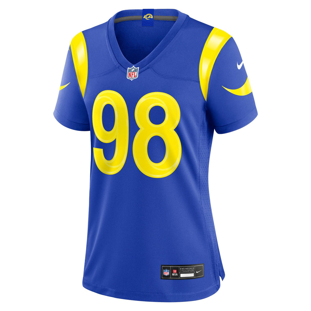 Women's Los Angeles Rams Jaxson Moi Nike Royal Team Game Jersey