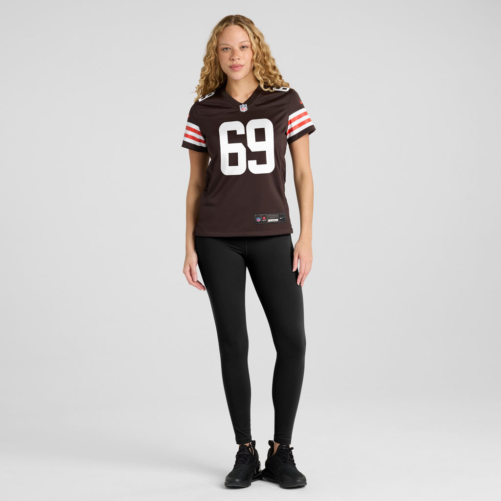 Women's Cleveland Browns Tyre Phillips Nike Brown Team Game Jersey