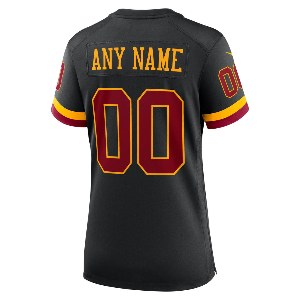 Women's Washington Commanders Nike Black Hail Raiser Alternate Custom Game Jersey