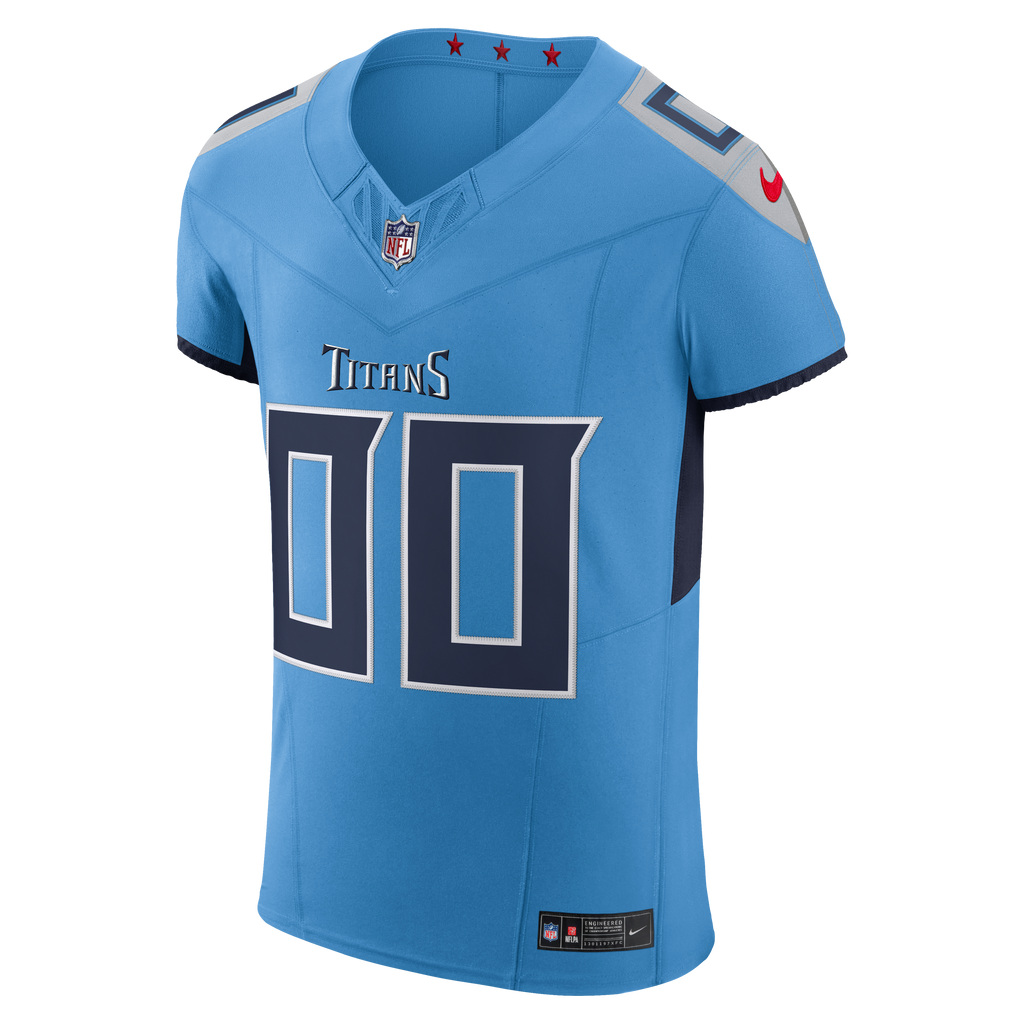 Men's Tennessee Titans Nike Light Blue Team Vapor Fuse Elite Custom Jersey