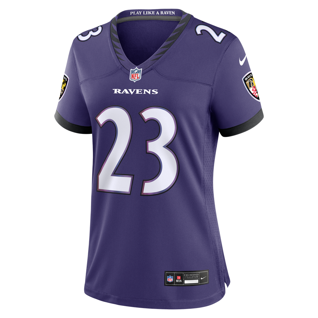 Women's Baltimore Ravens Adam Randall Nike Purple Team Game Jersey