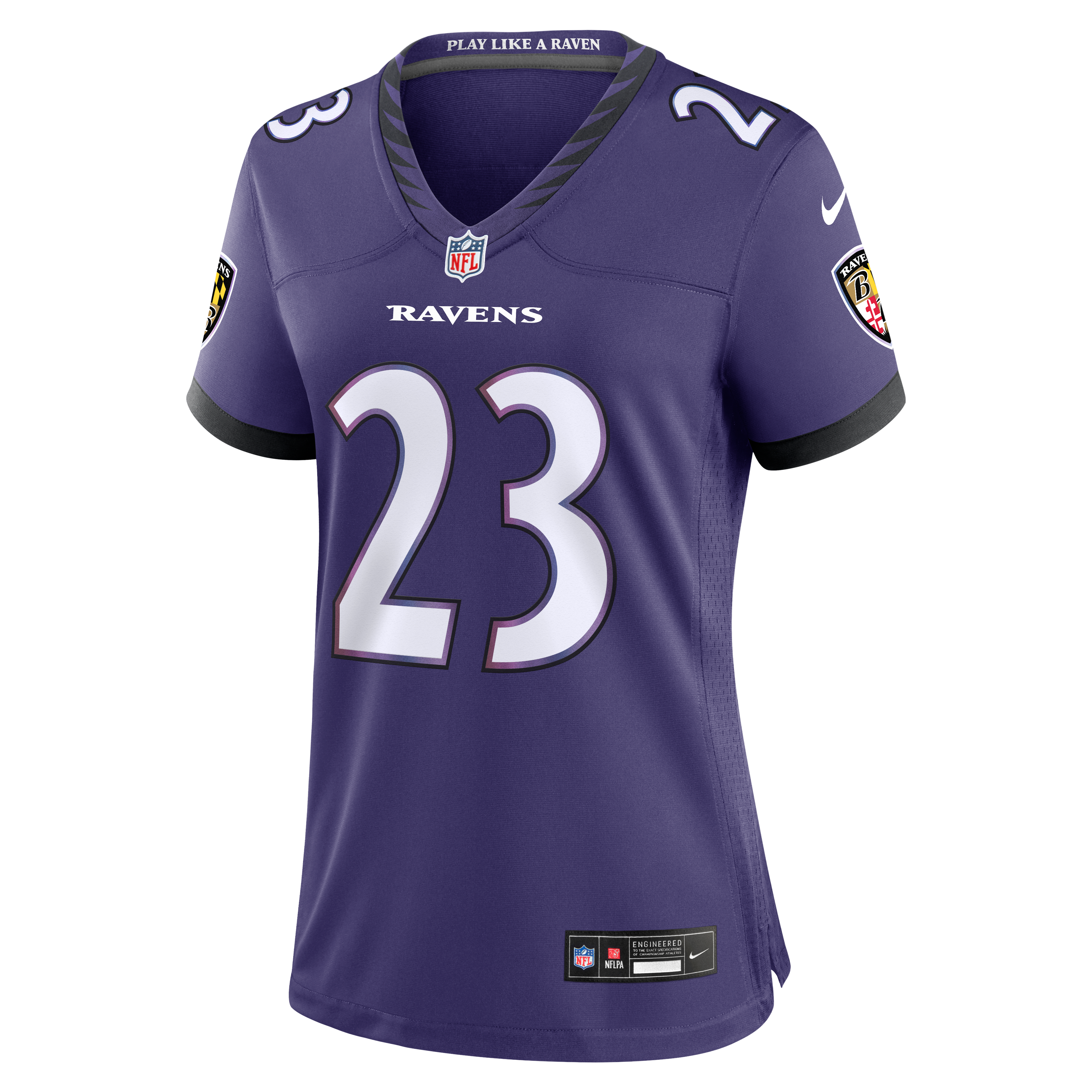 Women's Baltimore Ravens Adam Randall Nike Purple Team Game Jersey