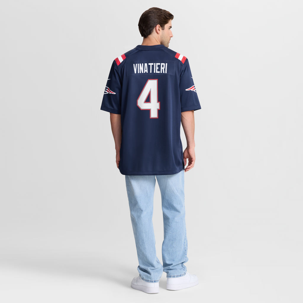 Men's New England Patriots Adam Vinatieri Nike Navy Team Retired Game Jersey