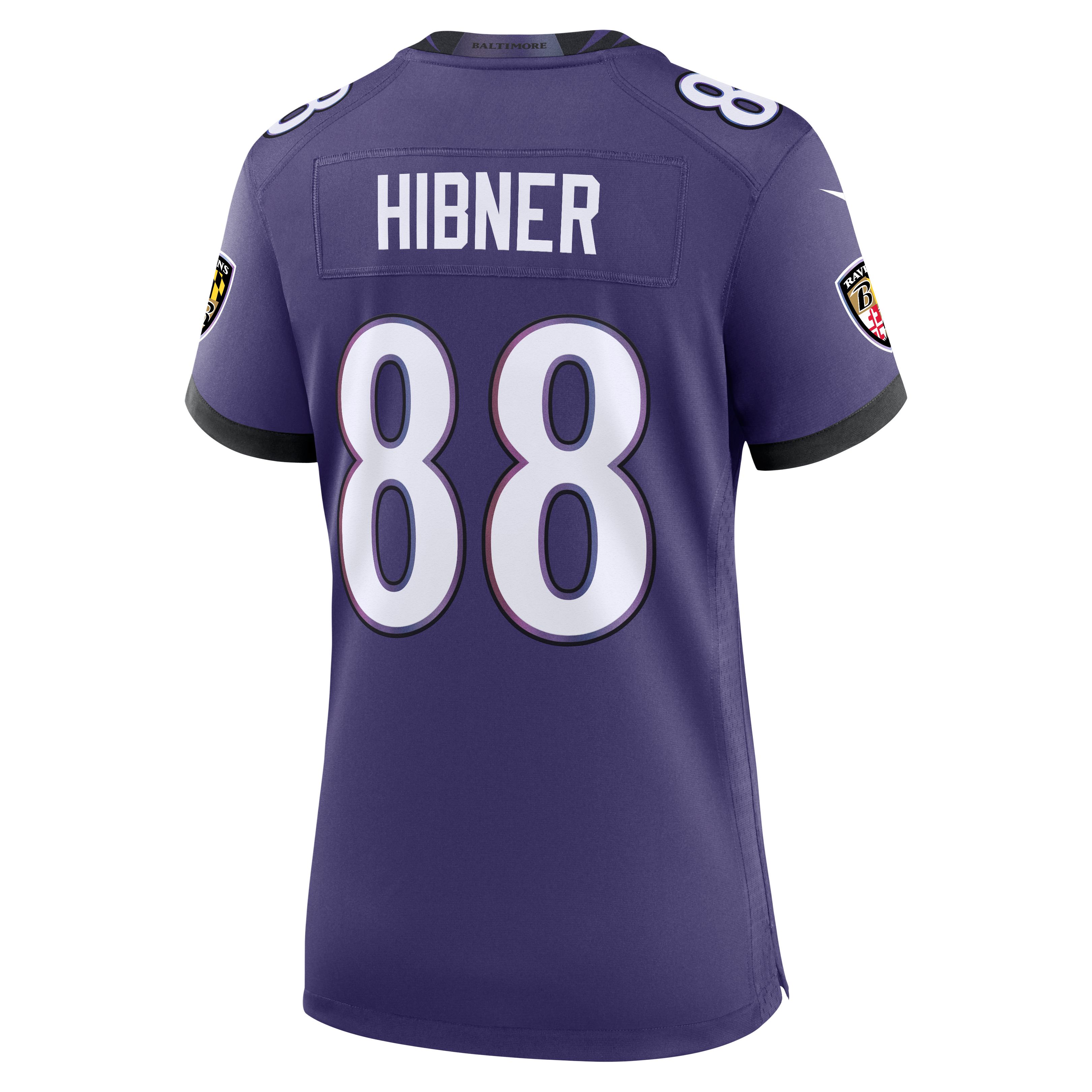 Women's Baltimore Ravens Matthew Hibner Nike Purple Team Game Jersey