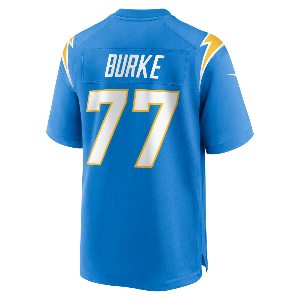 Men's Los Angeles Chargers Travis Burke Nike Powder Blue Team Game Jersey