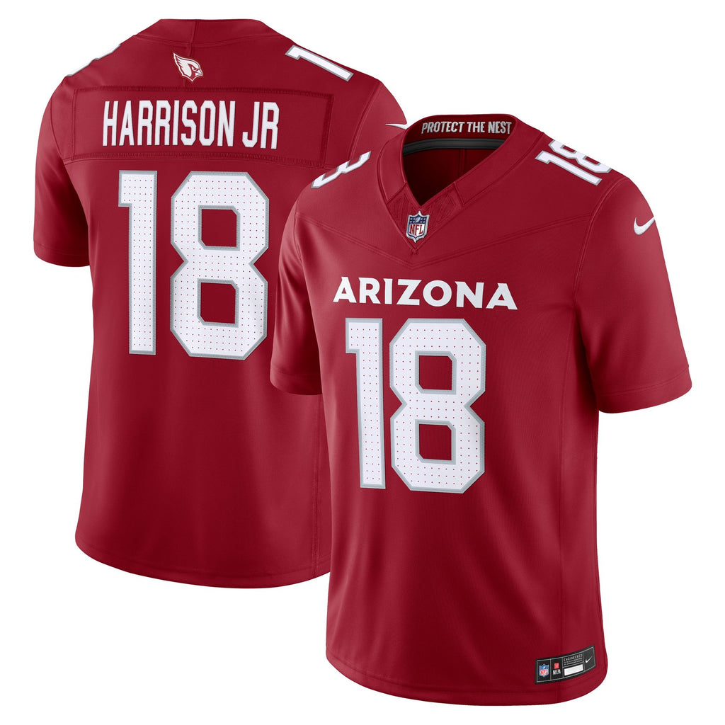 Men's Arizona Cardinals Marvin Harrison Jr Nike Cardinal Team Vapor Fuse Stitched Limited Jersey
