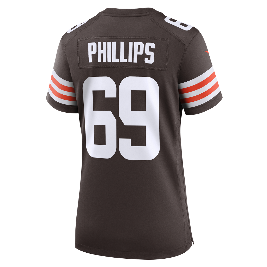 Women's Cleveland Browns Tyre Phillips Nike Brown Team Game Jersey