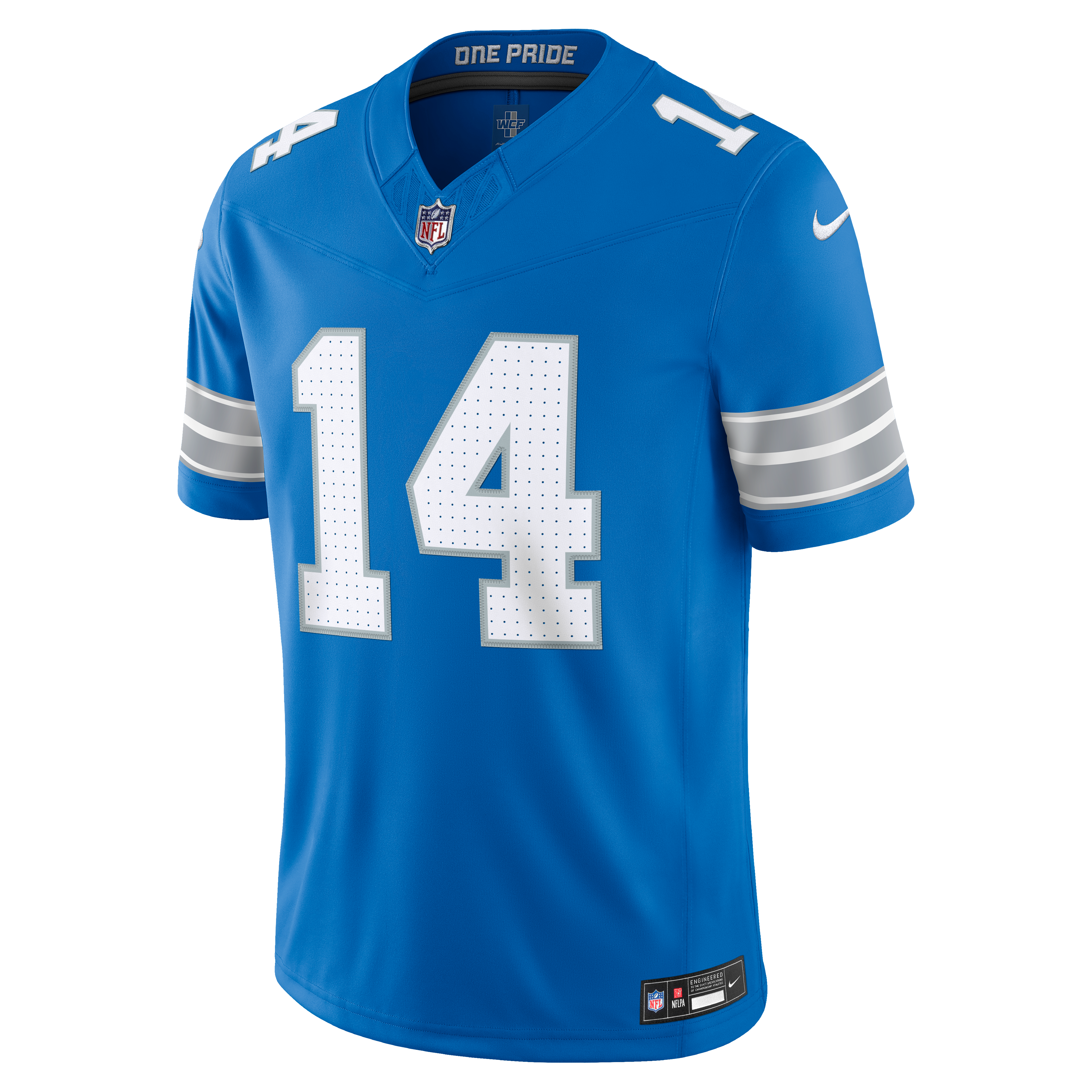 Men's Detroit Lions Amon Ra St Brown Nike Blue Team Vapor Fuse Stitched Limited Jersey