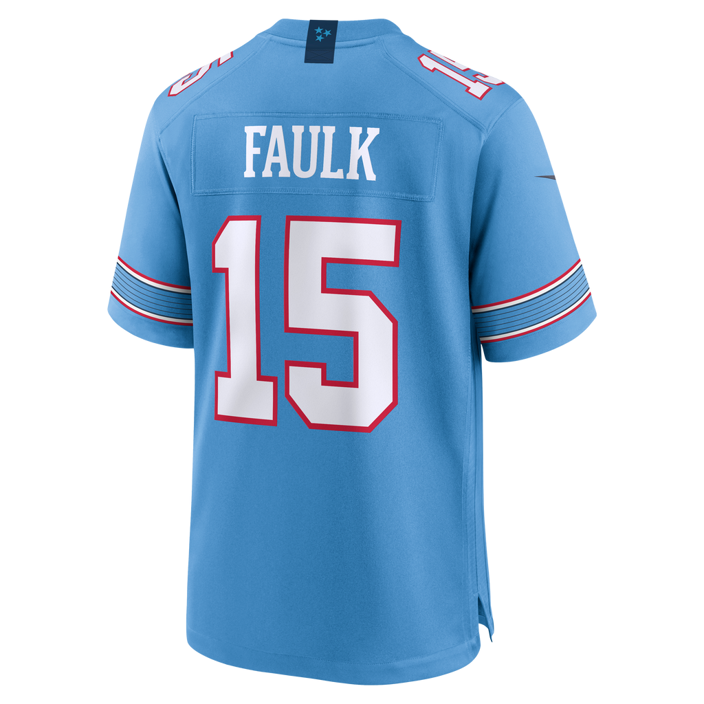 Men's Tennessee Titans Keldric Faulk Nike Light Blue 2026 Nfl Draft First Round Pick No31 Game Jersey