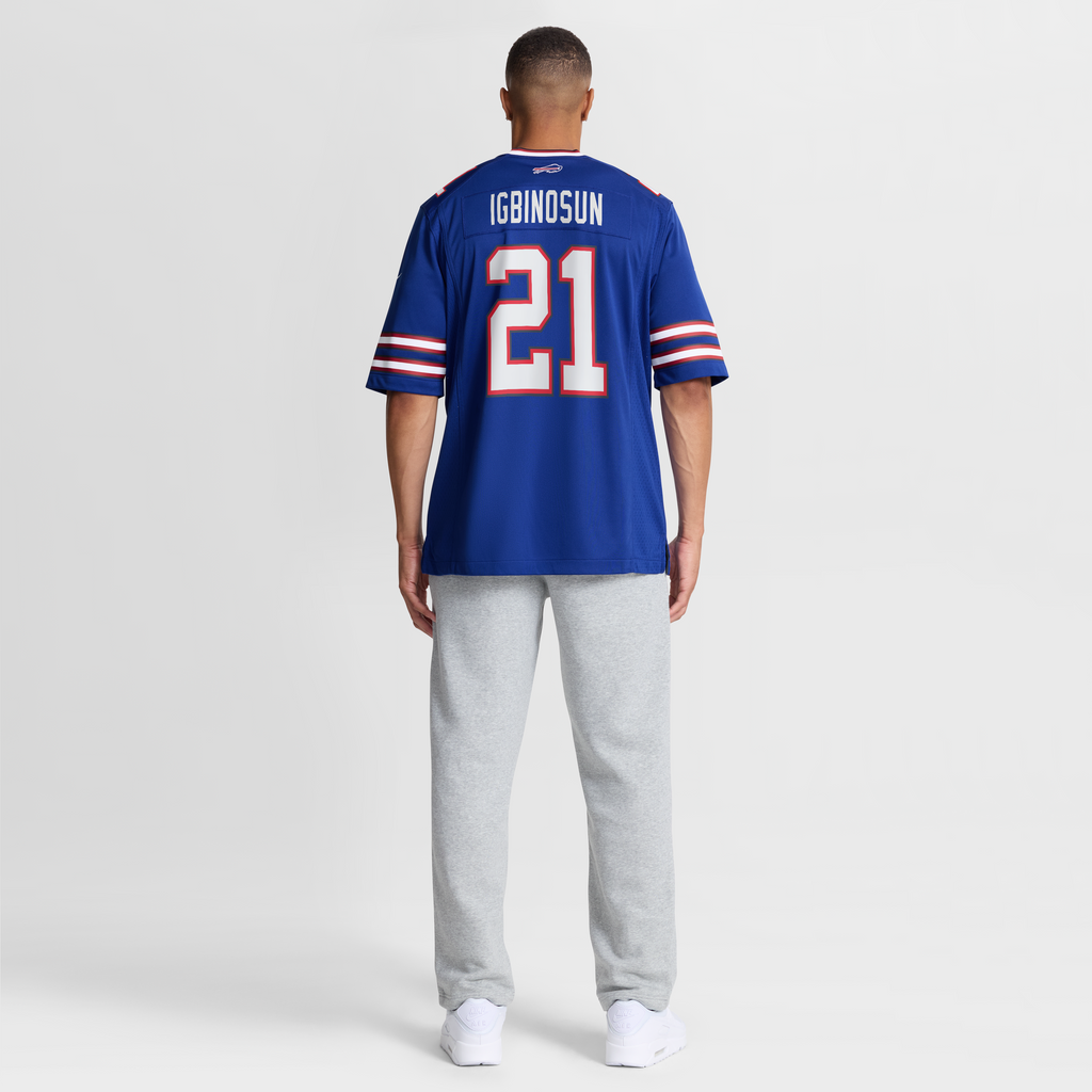 Men's Buffalo Bills Davison Igbinosun Nike Royal Team Game Jersey