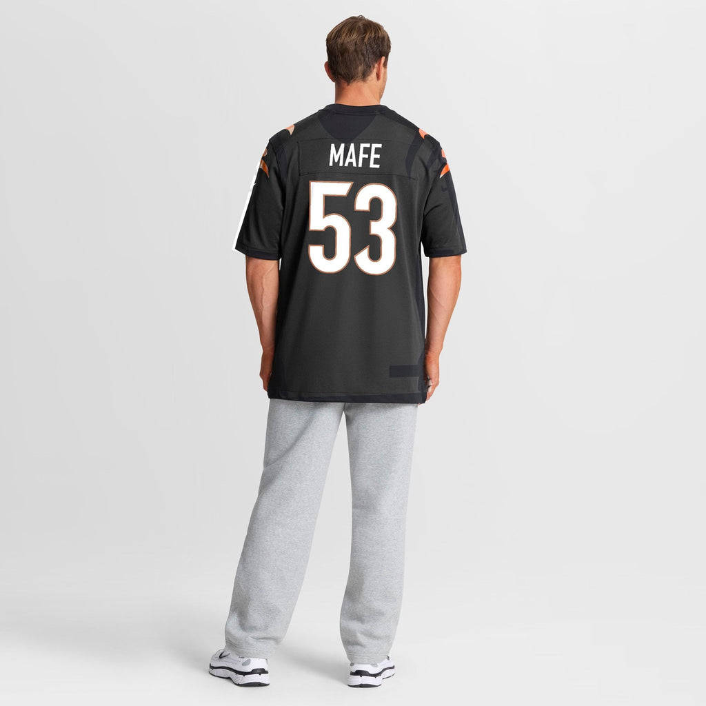 Men's Cincinnati Bengals Boye Mafe Nike Black Team Game Jersey