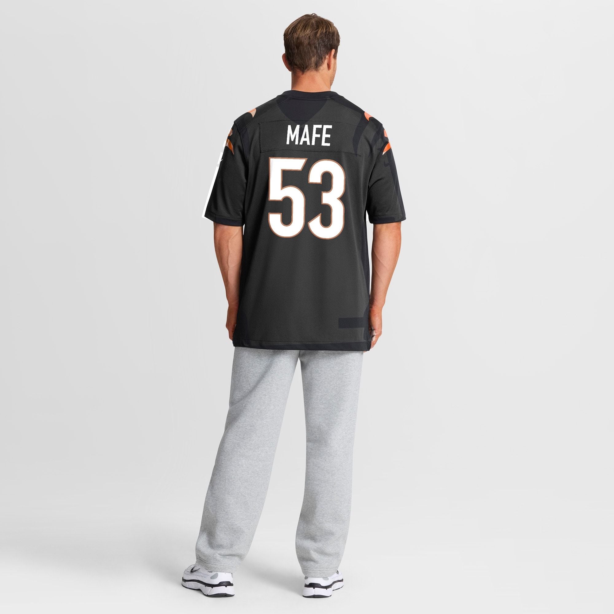 Men's Cincinnati Bengals Boye Mafe Nike Black Team Game Jersey