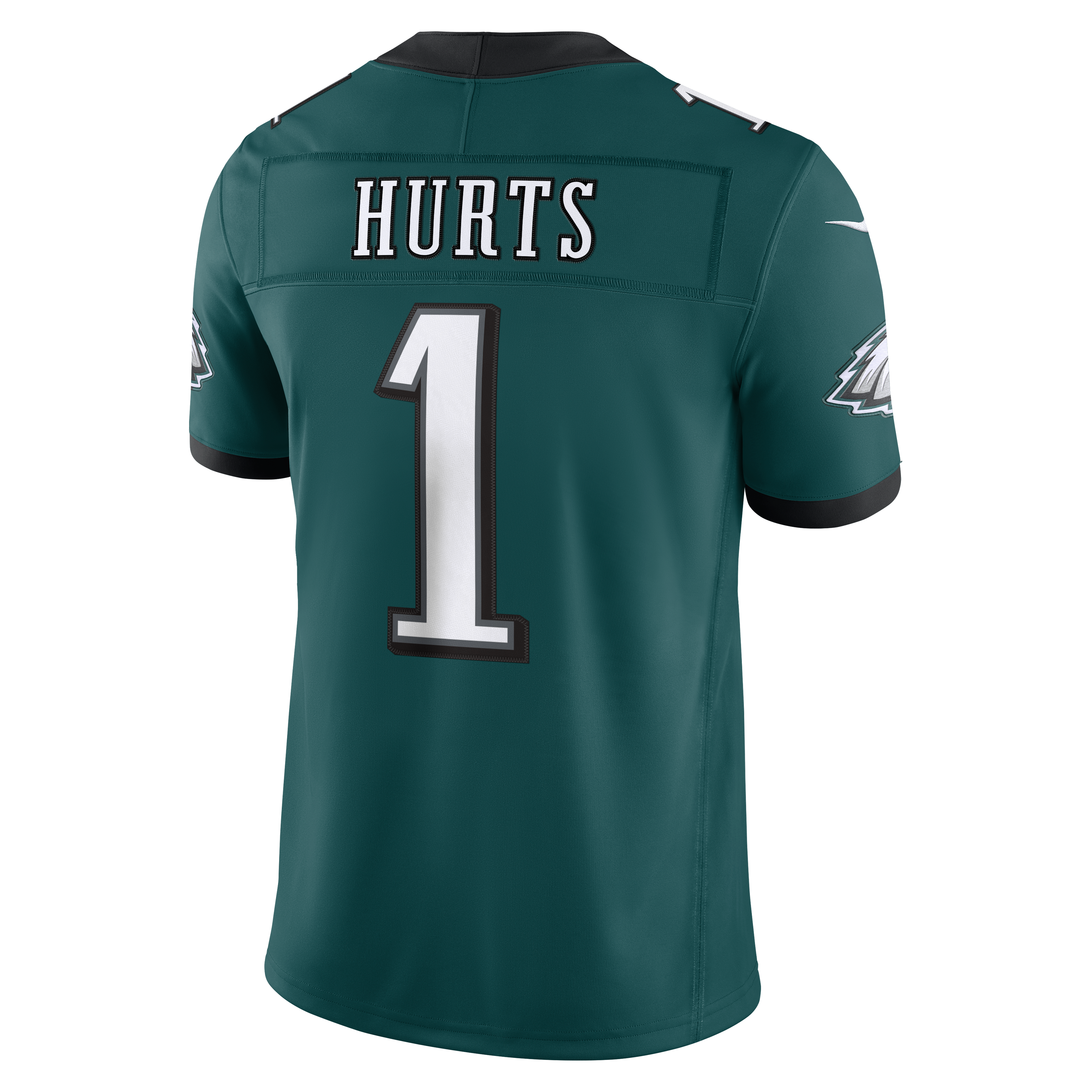 Men's Philadelphia Eagles Jalen Hurts Nike Midnight Green Team Vapor Fuse Stitched Limited Jersey